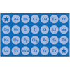 Tone on Tone Alphabet Classroom Rug