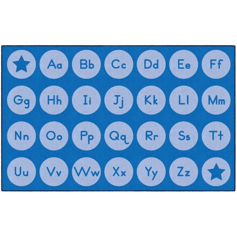 Tone on Tone Alphabet Classroom Rug