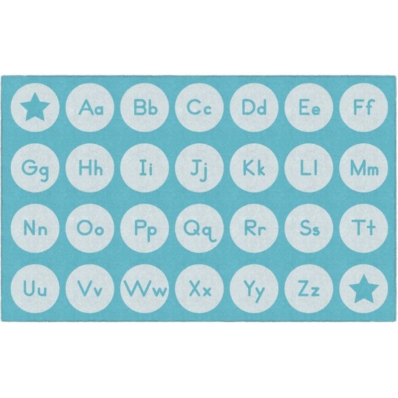 Tone on Tone Alphabet Classroom Rug