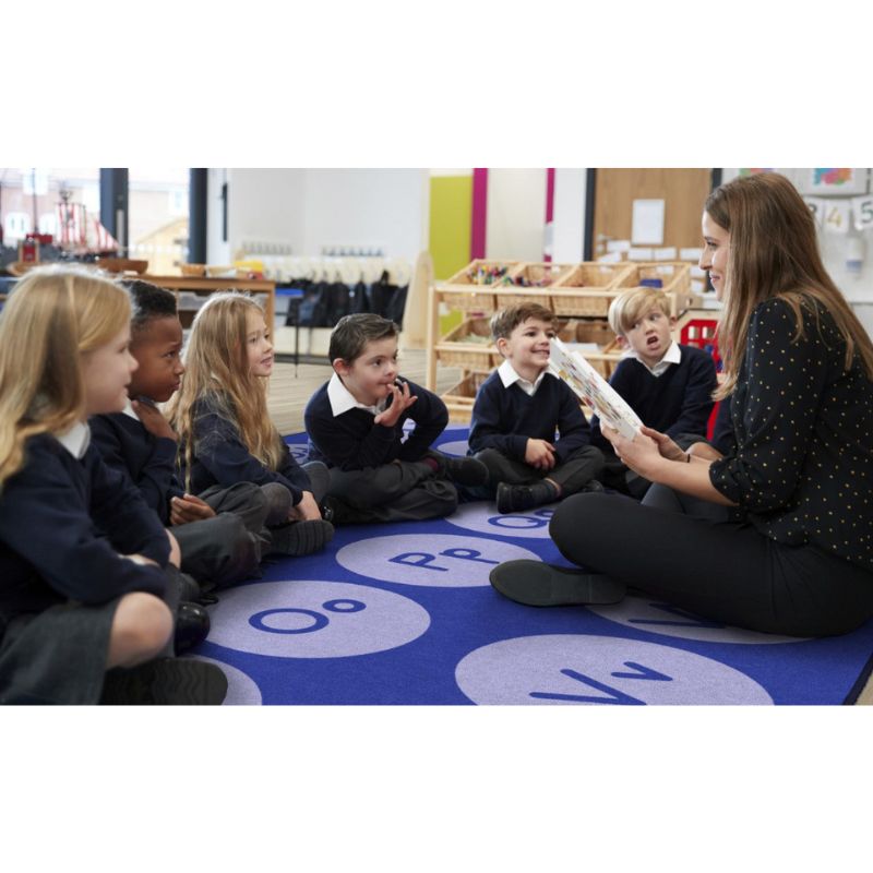 Tone on Tone Rug Schoolgirl Design