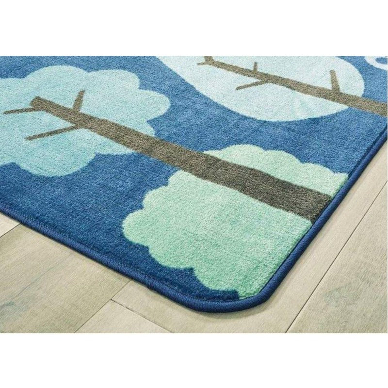 Tranquil Trees Blue Factory Second Rug 6' x 9' 