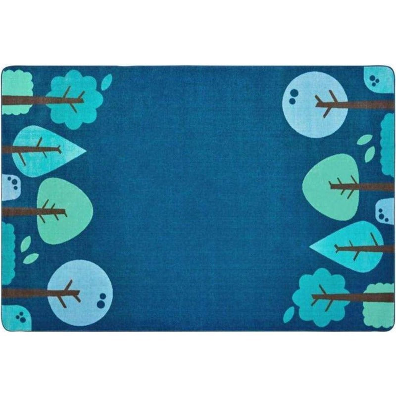 Tranquil Trees Blue Factory Second Rug