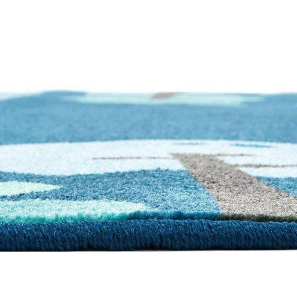 Tranquil Trees Blue Round Factory Second Rug 6 