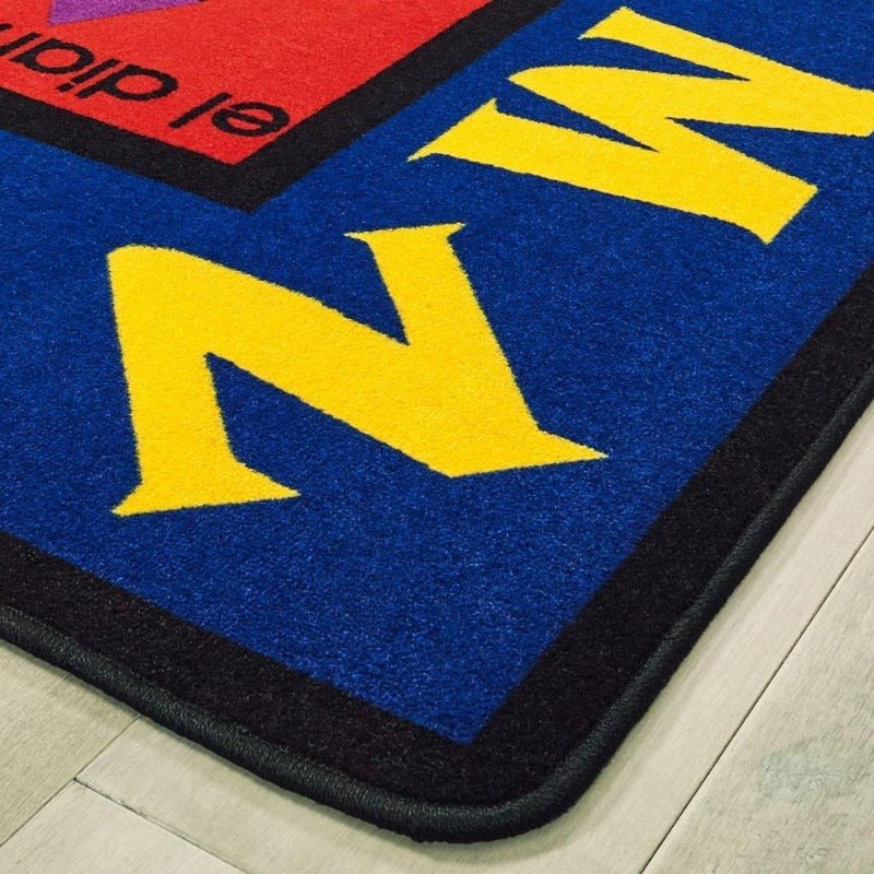English Spanish Bilingual Classroom Rug