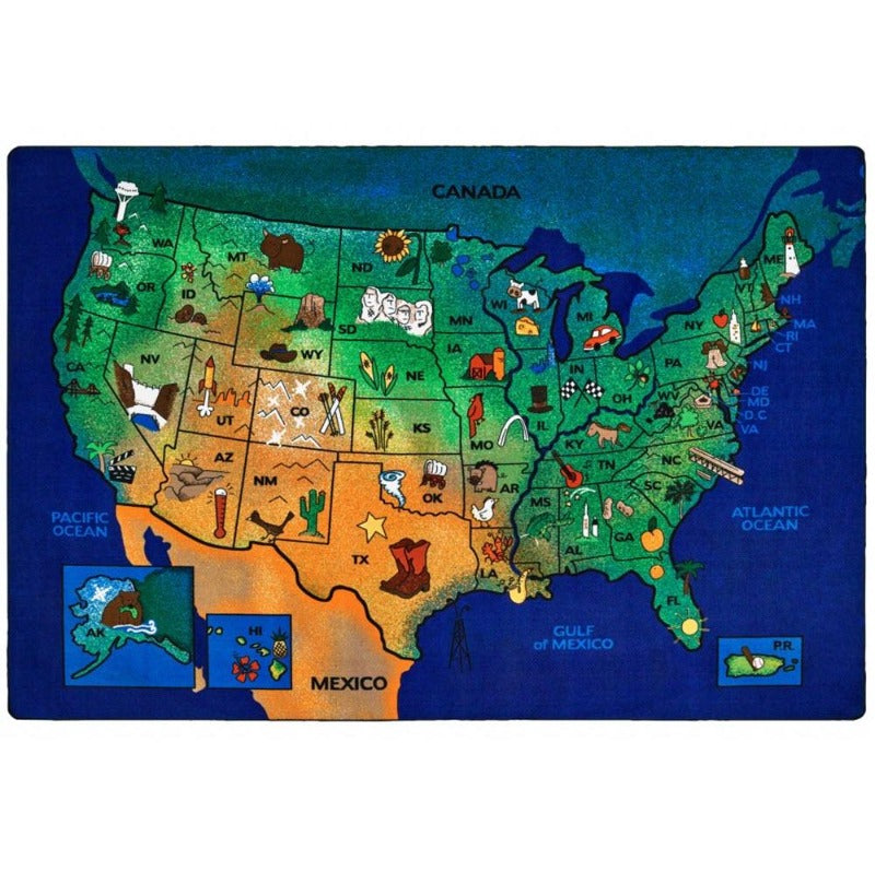 USA Learn & Play Factory Second Rug