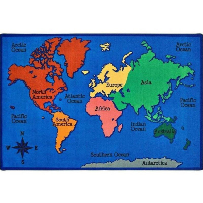 World Map Factory Second Rug